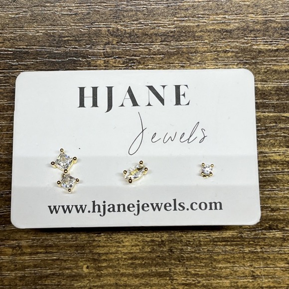 Hjane Jewels Jane Trio Stud Set‎ New - Picture 1 of 5